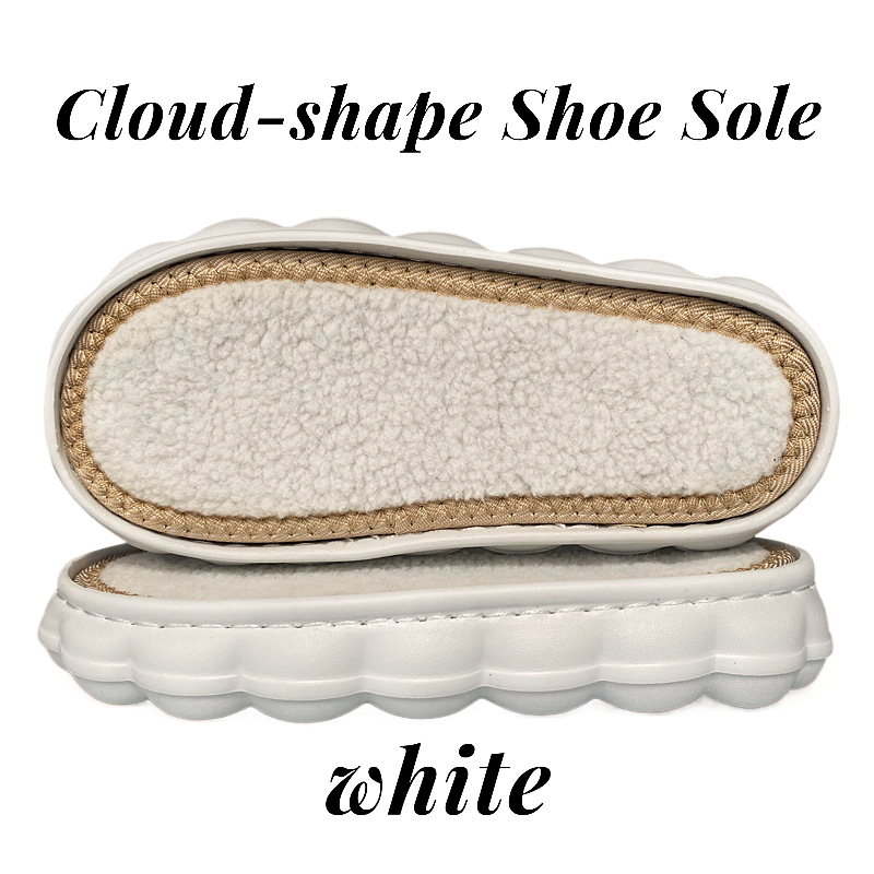 Winter Cloud-shaped shoes base, Warm & Non-slip slippers
