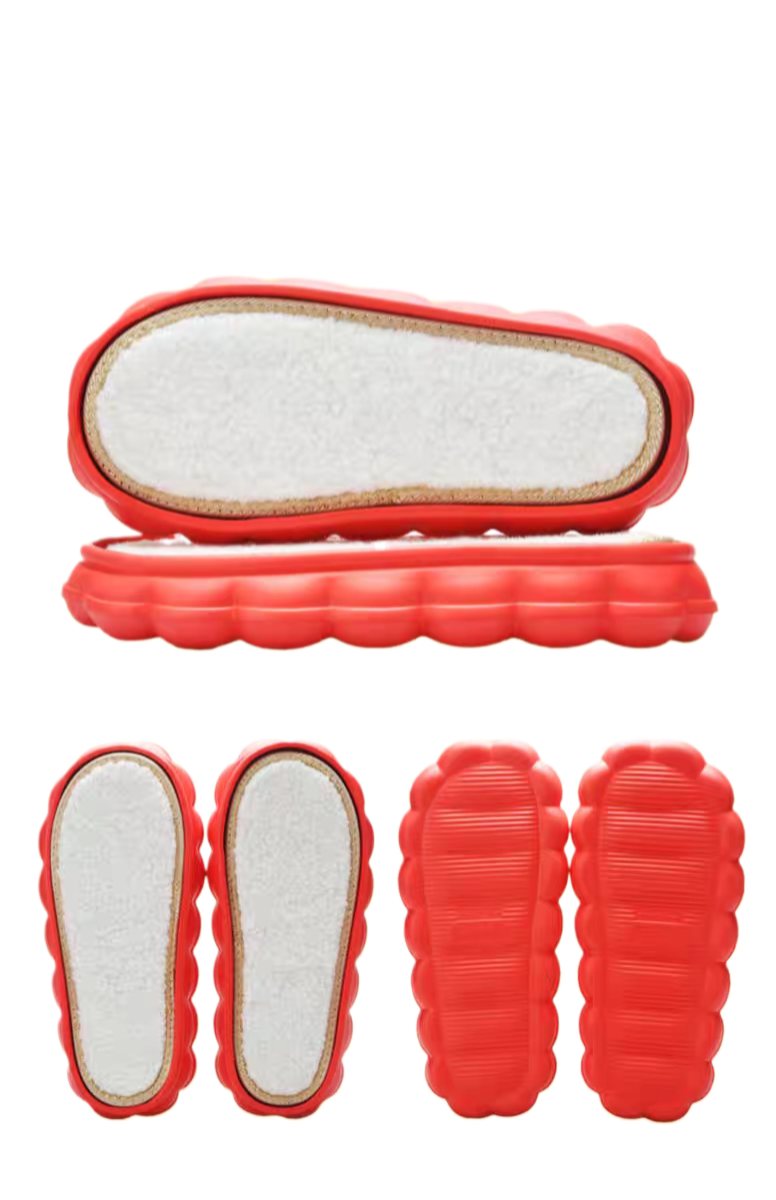 Winter Cloud-shaped shoes base, Warm & Non-slip slippers
