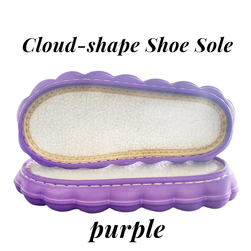 Winter Cloud-shaped shoes base, Warm & Non-slip slippers