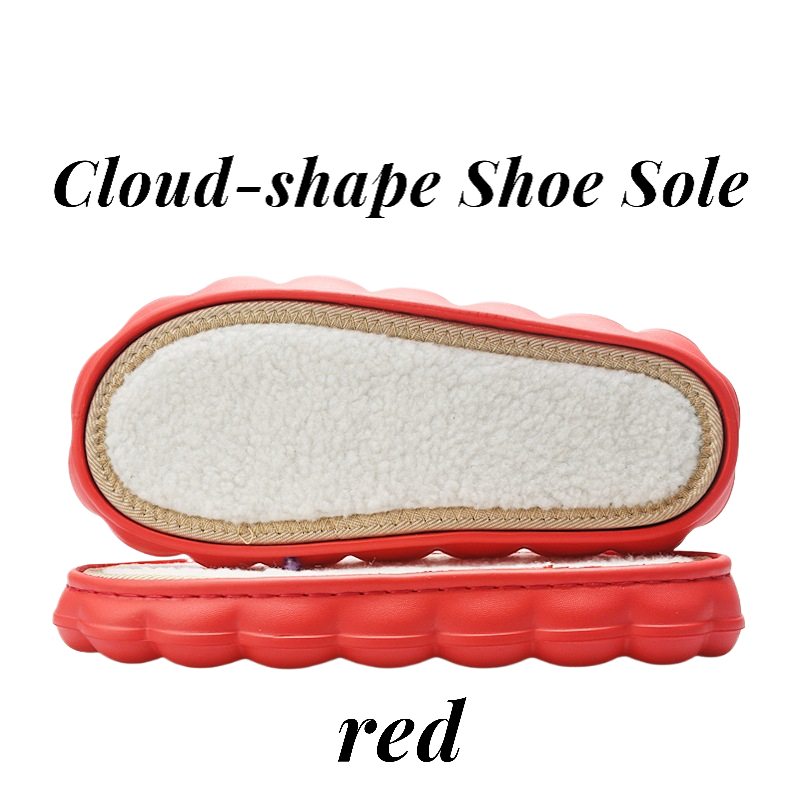Winter Cloud-shaped shoes base, Warm & Non-slip slippers