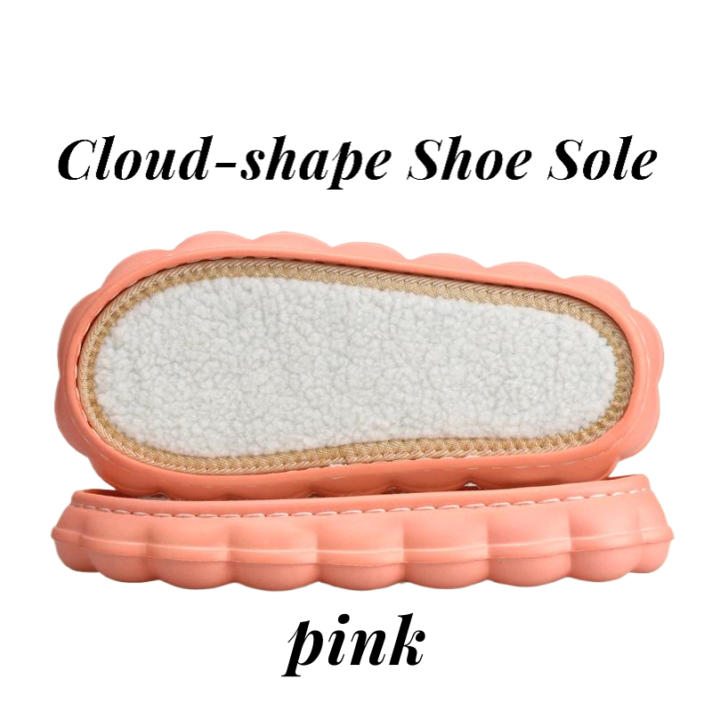 Winter Cloud-shaped shoes base, Warm & Non-slip slippers